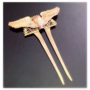 Hair Fork Statement Accessory Dieselpunk Steampunk Goth Industrial Military